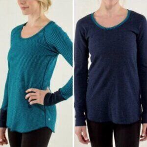 Women's Lululemon Open Your Heart Long Sleeve II Reversible Top Size Large